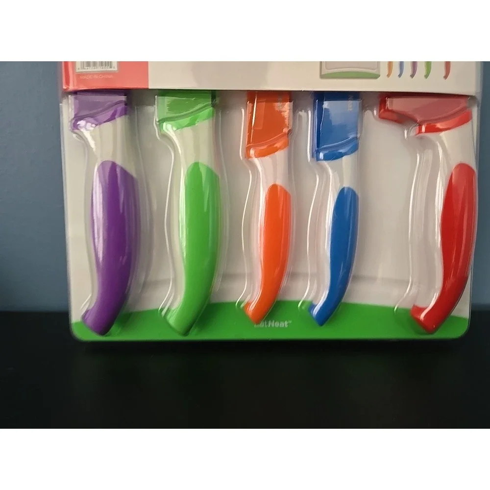 EatNeat 12-Piece‎ Colorful Kitchen Knife Set - 5 Colored Stainless Steel Knive